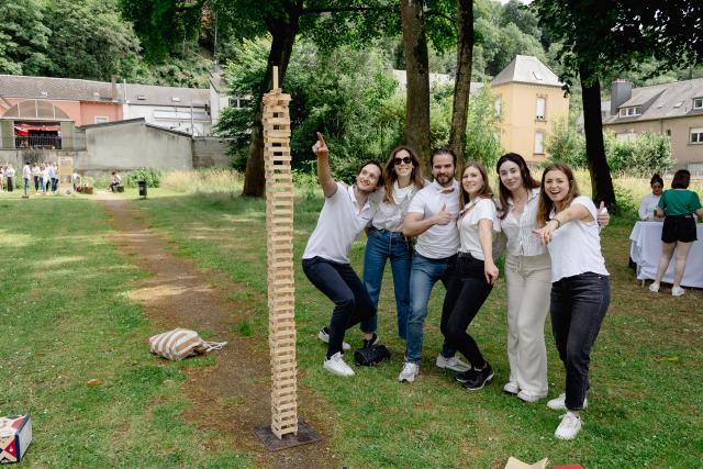 Kapla tower team building summer event 2024